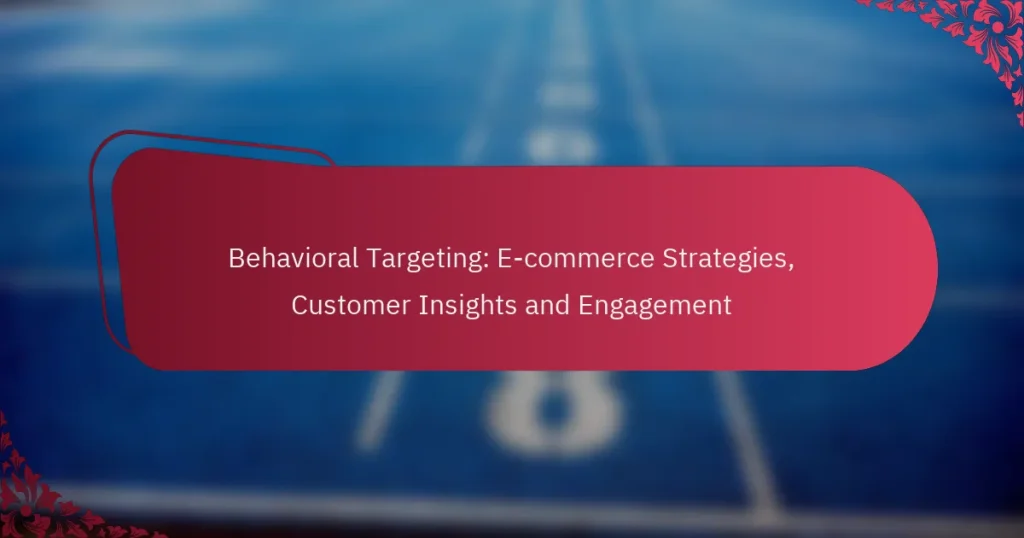 Käitumispõhine sihtimine: E-kaubanduse strateegiad, kliendi ülevaated ja kaasamine