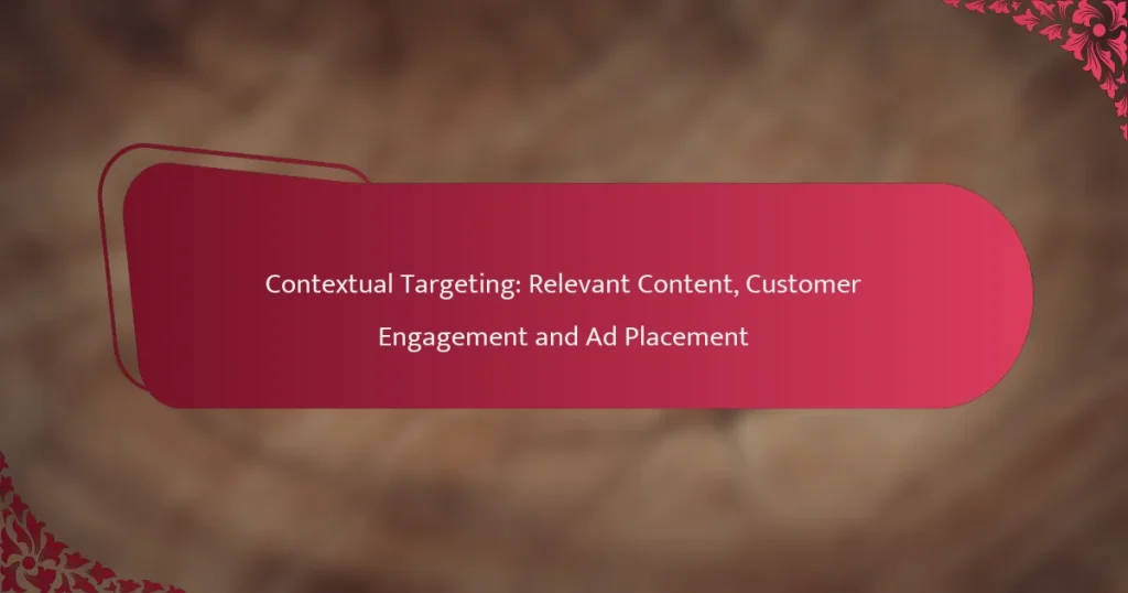 Kontekstipõhine sihtimine: asjakohane sisu, kliendisuhtlus ja reklaamipaigutus