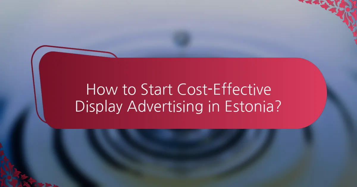How to Start Cost-Effective Display Advertising in Estonia?